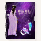 Esoteric Witchcraft Schetsboek Grimoire Paarse Notitieboek (Voorkant)