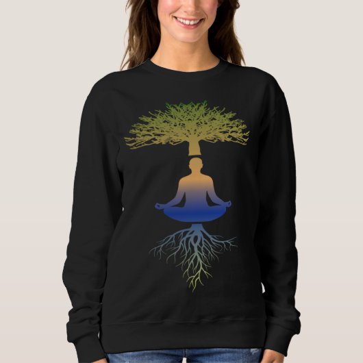 ESOterik Tree of Life Yoga Tree of Life Meditation Trui (Voorkant)