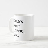 Esoterisch meisje koffiemok (Voorkant links)