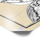 Esoterische alfabet van Jakob Böhme Foto Afdruk (Hoek)