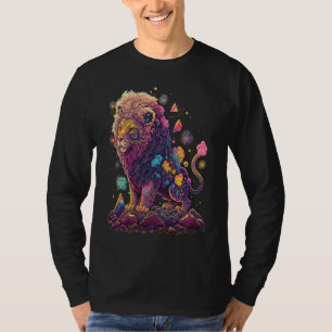 Esoterische Leeuw Kristallen Mooie Illustratie 1 T-shirt