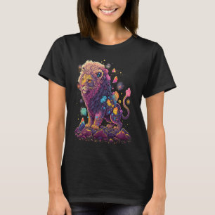 Esoterische Leeuw Kristallen Mooie Illustratie 1 T-shirt