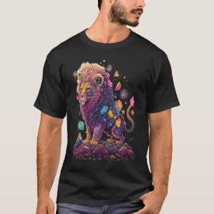Esoterische Leeuw Kristallen Mooie Illustratie 1 T-shirt