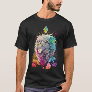 Esoterische Leeuw Kristallen Mooie Illustratie  2 T-shirt
