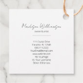 Esoterische Mandala Holistische Metafysische Boho  Bedankjes Labels (Achterkant)