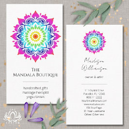 Esoterische Mandala Holistische Metafysische Boho  Visitekaartje