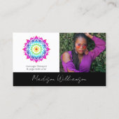 Esoterische Mandala Holistische Metafysische Boho  Visitekaartje (Voorkant)