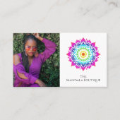 Esoterische Mandala Holistische Metafysische Boho Visitekaartje (Voorkant)