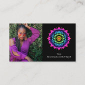 Esoterische Mandala Holistische Metafysische Boho  Visitekaartje (Voorkant)