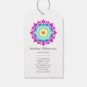 Esoterische Mandala Holistische Metafysische Dank  Cadeaulabel (Achterkant)