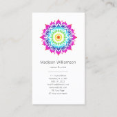 Esoterische Mandala Holistische Metafysische Dank Visitekaartje (Achterkant)