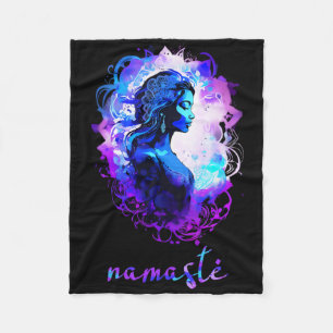 Esoterische meditatie waterverf Namaste Yoga Fleece Deken