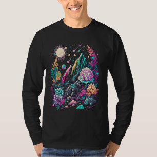 Esoterische Natuur Kristallen Schattige Illustrati T-shirt