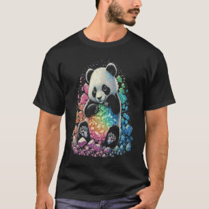 Esoterische Panda Kristallen Mooie Illustratie 4 T-shirt