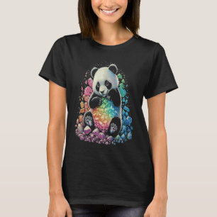 Esoterische Panda Kristallen Mooie Illustratie 4 T-shirt