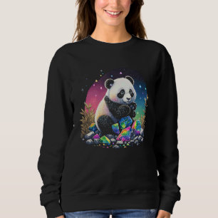 Esoterische Pandakristallen Cute Illustratie 1 Trui
