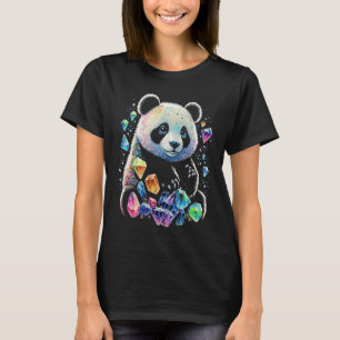 Esoterische Pandakristallen Mooie Illustratie T-shirt