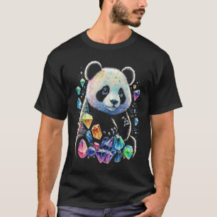 Esoterische Pandakristallen Mooie Illustratie T-shirt
