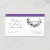 Esoterische Psychische Energie Moderne Halve Maan  Visitekaartje (Voorkant)