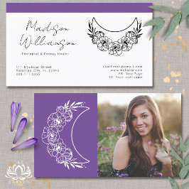 Esoterische Psychische Energie Moderne Halve Maan  Visitekaartje