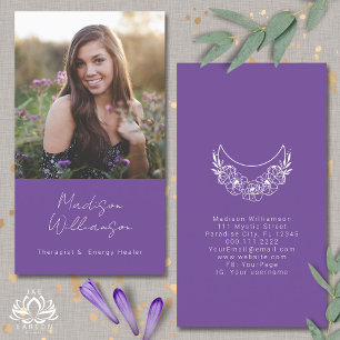 Esoterische Psychische Energie Moderne Halve Maan  Visitekaartje