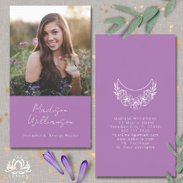 Esoterische Psychische Energie Moderne Halve Maan  Visitekaartje