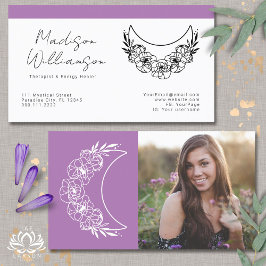 Esoterische Psychische Energie Moderne Halve Maan  Visitekaartje