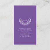 Esoterische Psychische Energie Moderne Halve Maan  Visitekaartje (Achterkant)