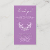 Esoterische Psychische Moderne Foto Klant Dank u Visitekaartje (Achterkant)