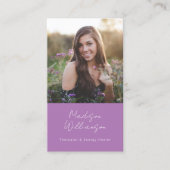 Esoterische Psychische Moderne Foto Klant Dank u Visitekaartje (Voorkant)