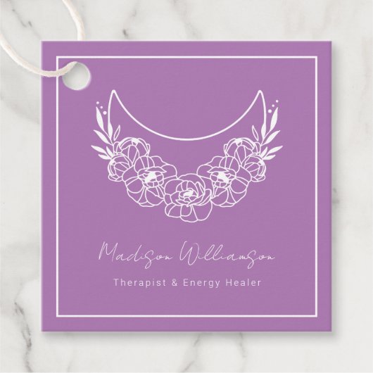 Esoterische Psychische Moderne Minimalistische Hal Bedankjes Labels (Voorkant)