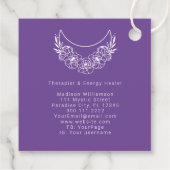 Esoterische Psychische Moderne Minimalistische Hal Bedankjes Labels (Achterkant)