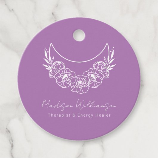 Esoterische Psychische Moderne Minimalistische Hal Bedankjes Labels (Voorkant)