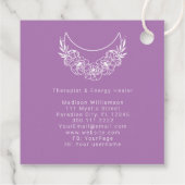 Esoterische Psychische Moderne Minimalistische Hal Bedankjes Labels (Achterkant)