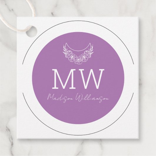 Esoterische Psychische Moderne Minimalistische Hal Bedankjes Labels (Voorkant)