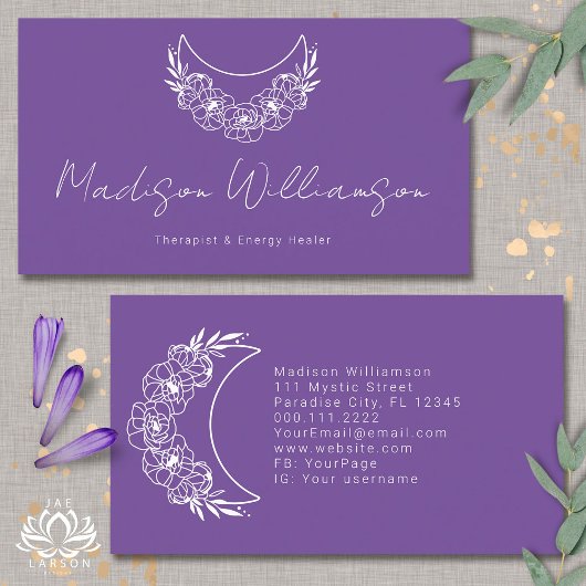 Esoterische Psychische Moderne Minimalistische Hal Visitekaartje