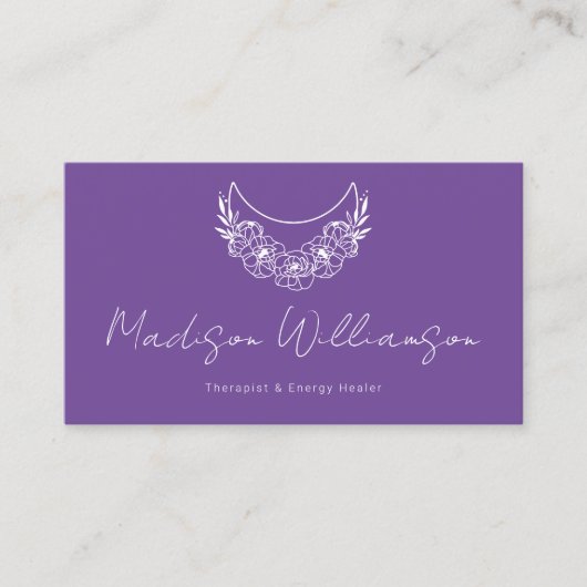 Esoterische Psychische Moderne Minimalistische Hal Visitekaartje (Voorkant)