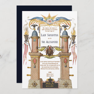 Esoterische Renaissance Manuscript Middeleeuwse br Kaart