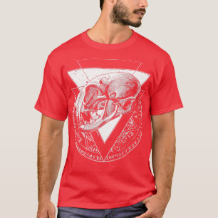 Esoterische schedel t-shirt