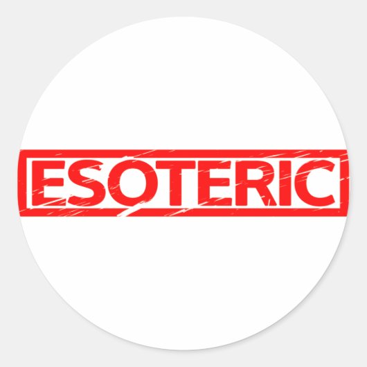 Esoterische stempel ronde sticker (Voorkant)