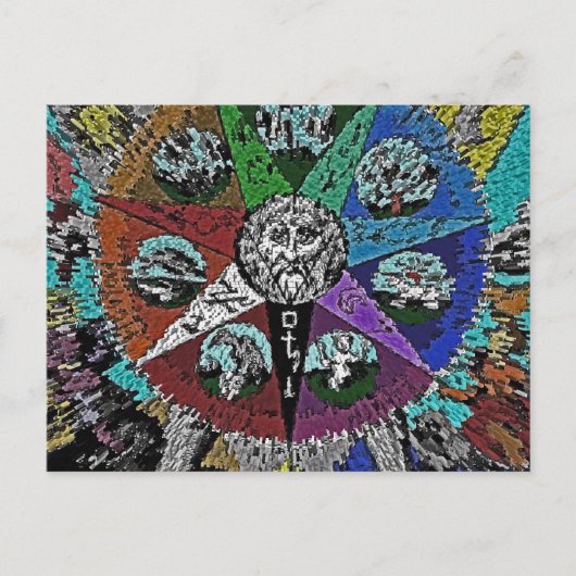 ESOTERISCHE STER BRIEFKAART (Voorkant)