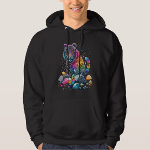 Esoterische Tijger Kristallen Mooie Illustratie 1 Hoodie