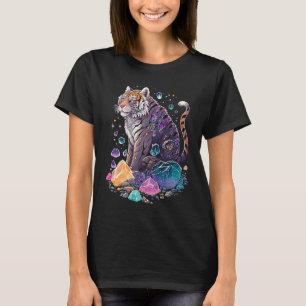 Esoterische Tijger Kristallen Mooie Illustratie 2 T-shirt