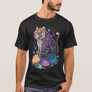 Esoterische Tijger Kristallen Mooie Illustratie 2 T-shirt