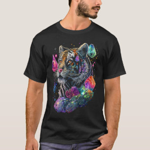 Esoterische Tijger Kristallen Mooie Illustratie 6 T-shirt