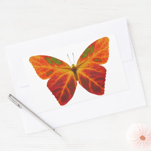 esp-lefbutterfly 2 rechthoekige sticker (Envelop)