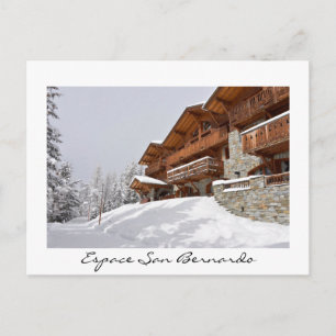 Espace San Bernardo White text briefkaart