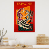 Espagne, Spain, Travel Poster (Keuken)