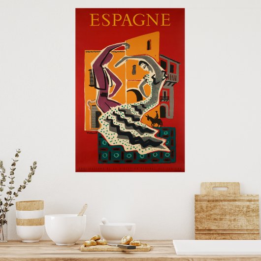 Espagne, Spain, Travel Poster (Keuken)