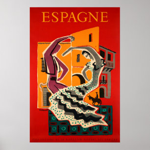 Espagne, Spain, Travel Poster